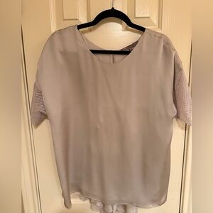 Halston Heritage Light Gray Blouse